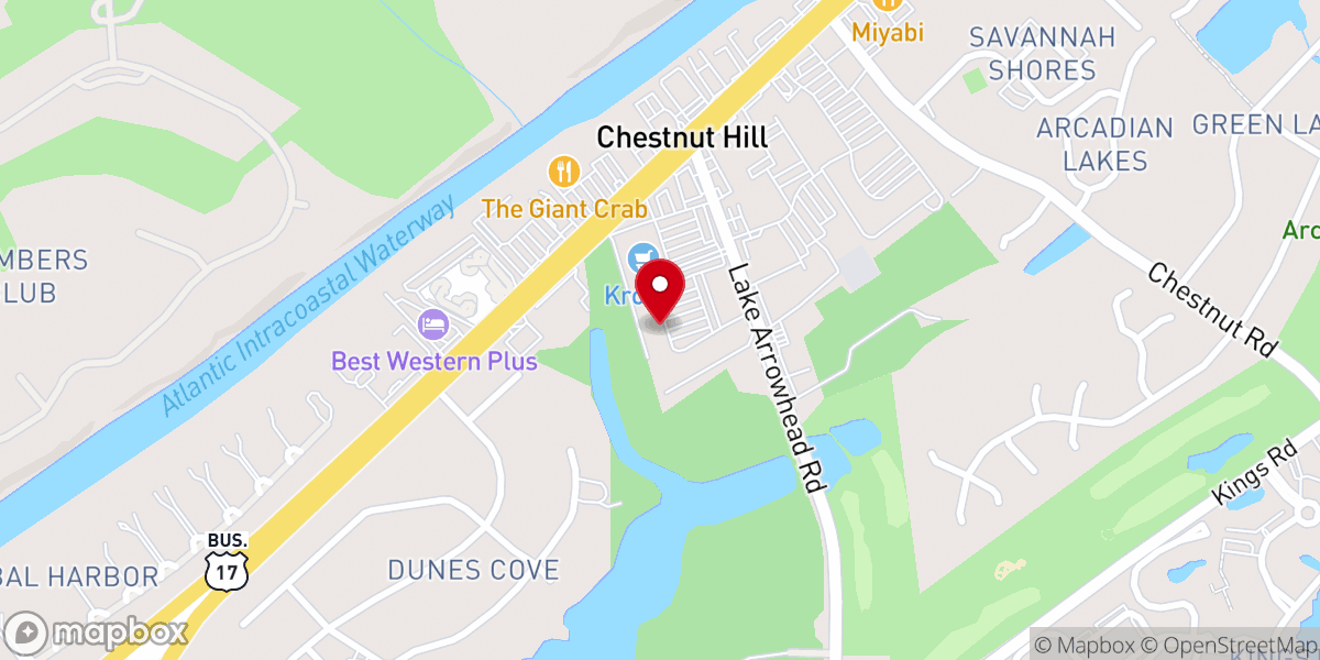 Map showing location of Real Life Church
