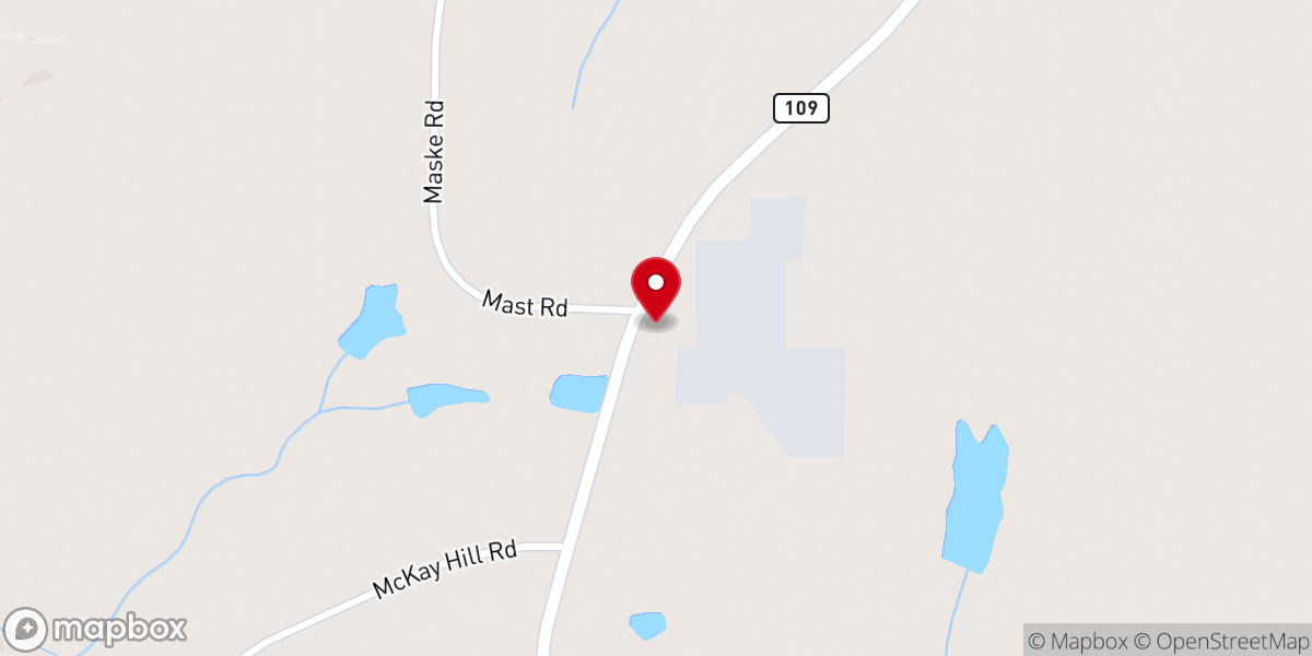 Map showing location of Providence Baptist Church