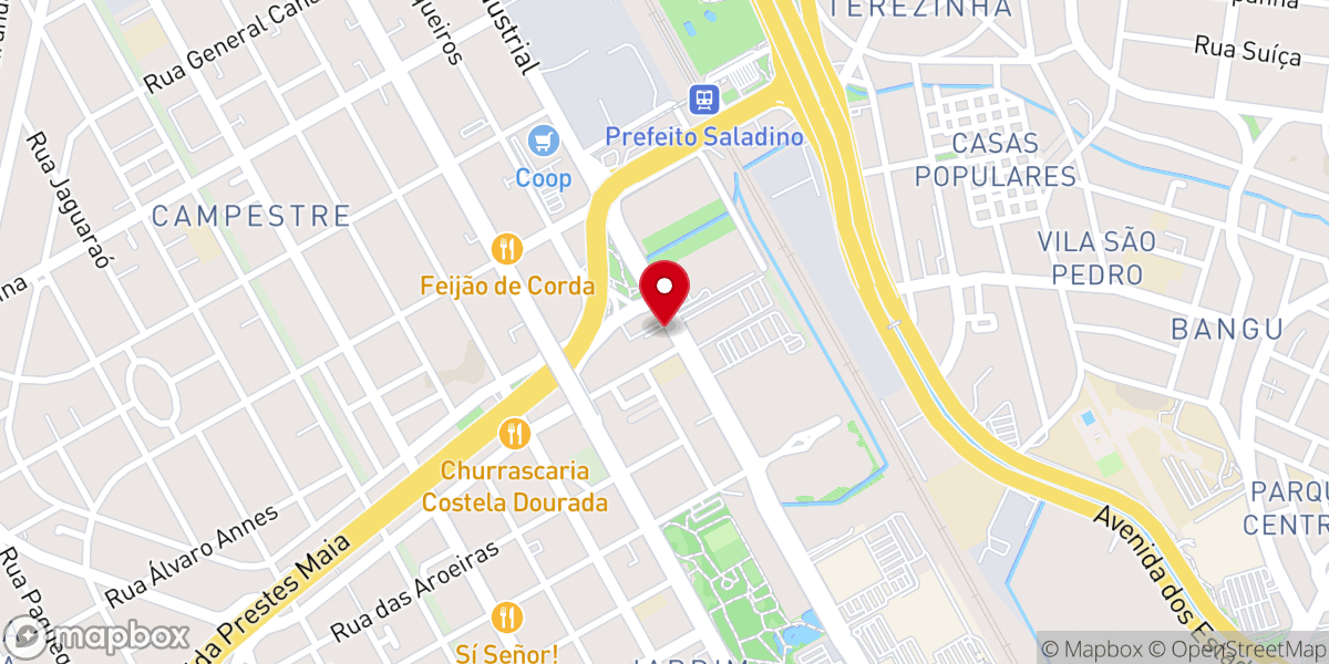 Map showing location of ADVEC Santo André