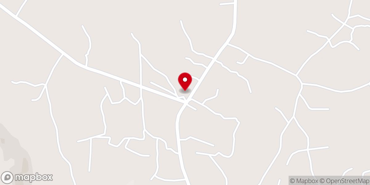 Map showing location of St. Peter's Catholic Church