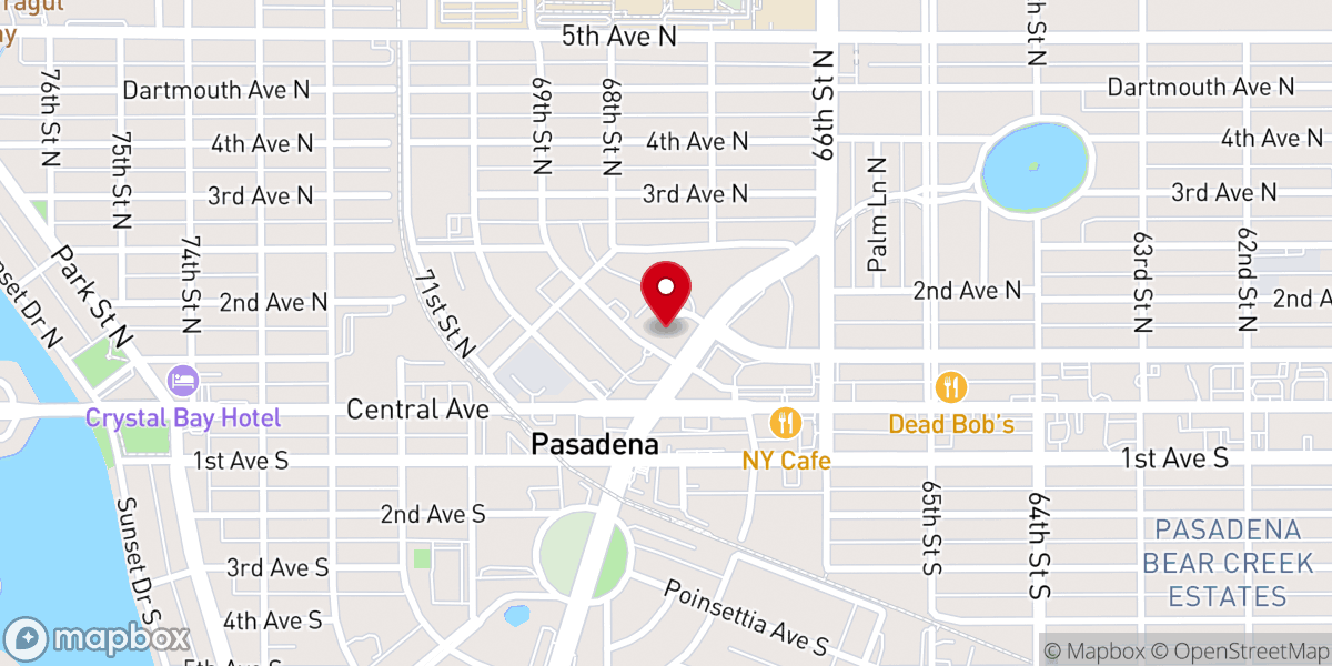 Map showing location of Risen City Presbyterian Church