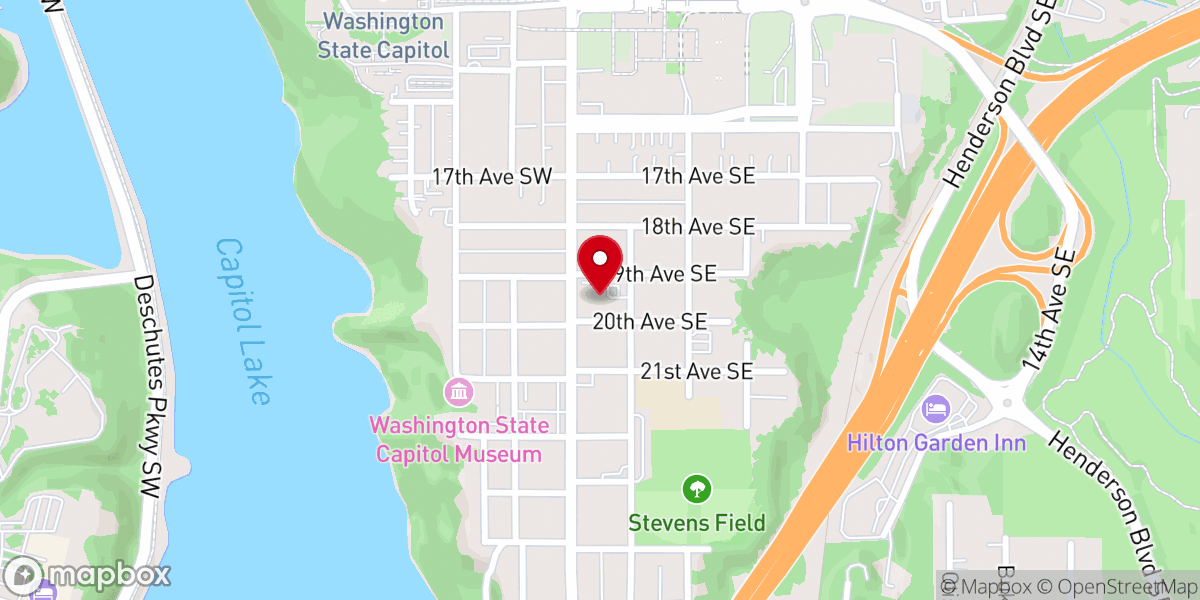 Map showing location of St Johns Episcopal Church