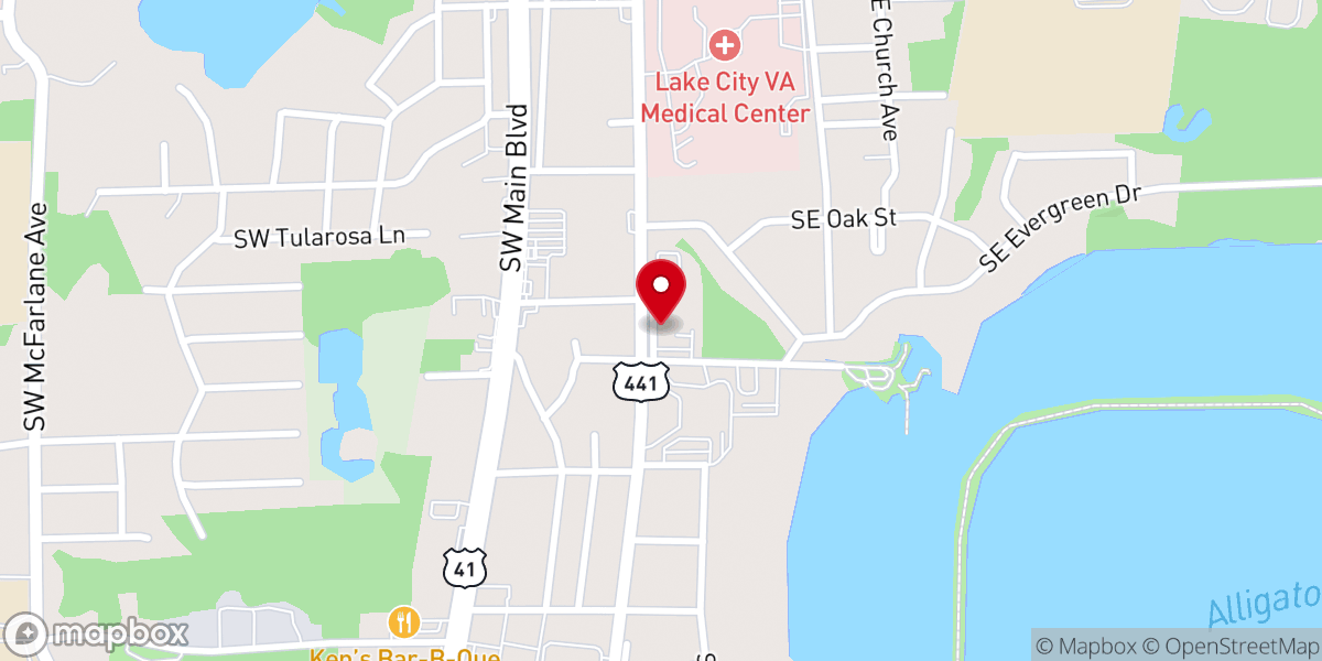 Map showing location of First Methodist Church of Lake City
