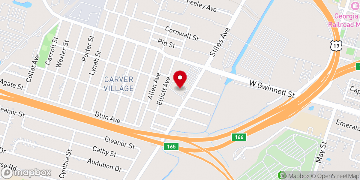 Map showing location of Kelly Temple Church of Christ