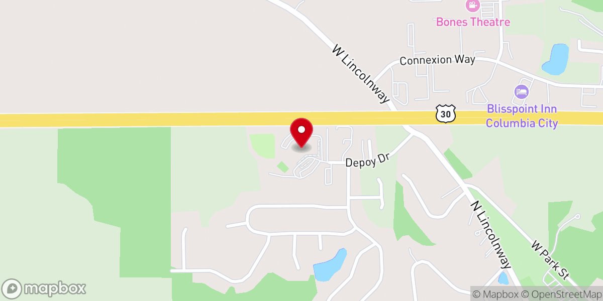 Map showing location of First Church of God