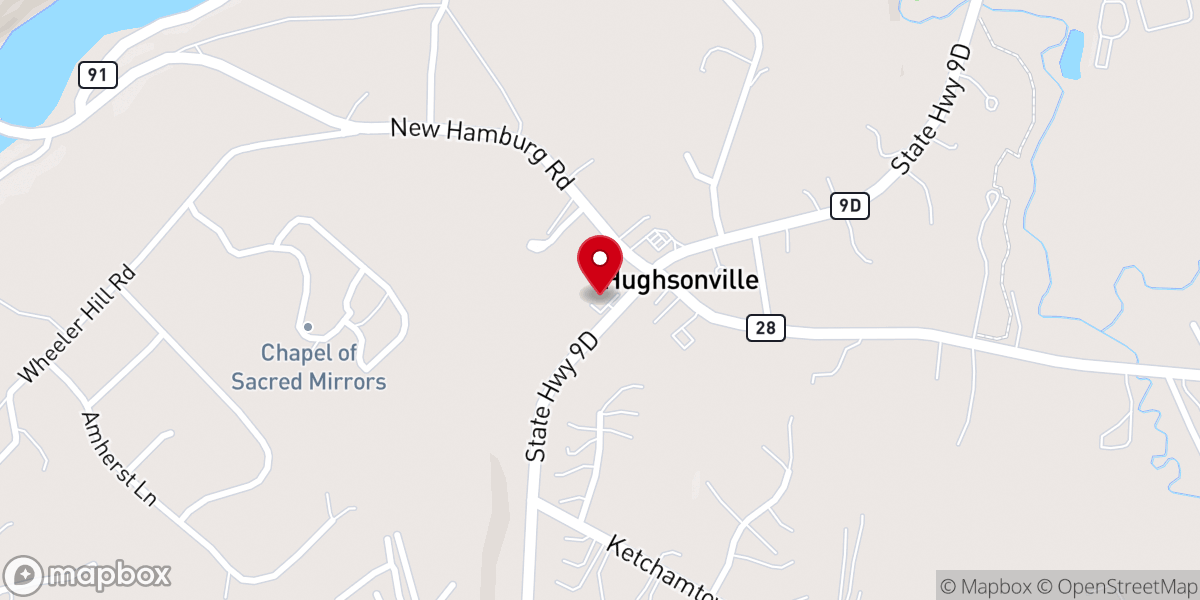 Map showing location of United States Postal Service