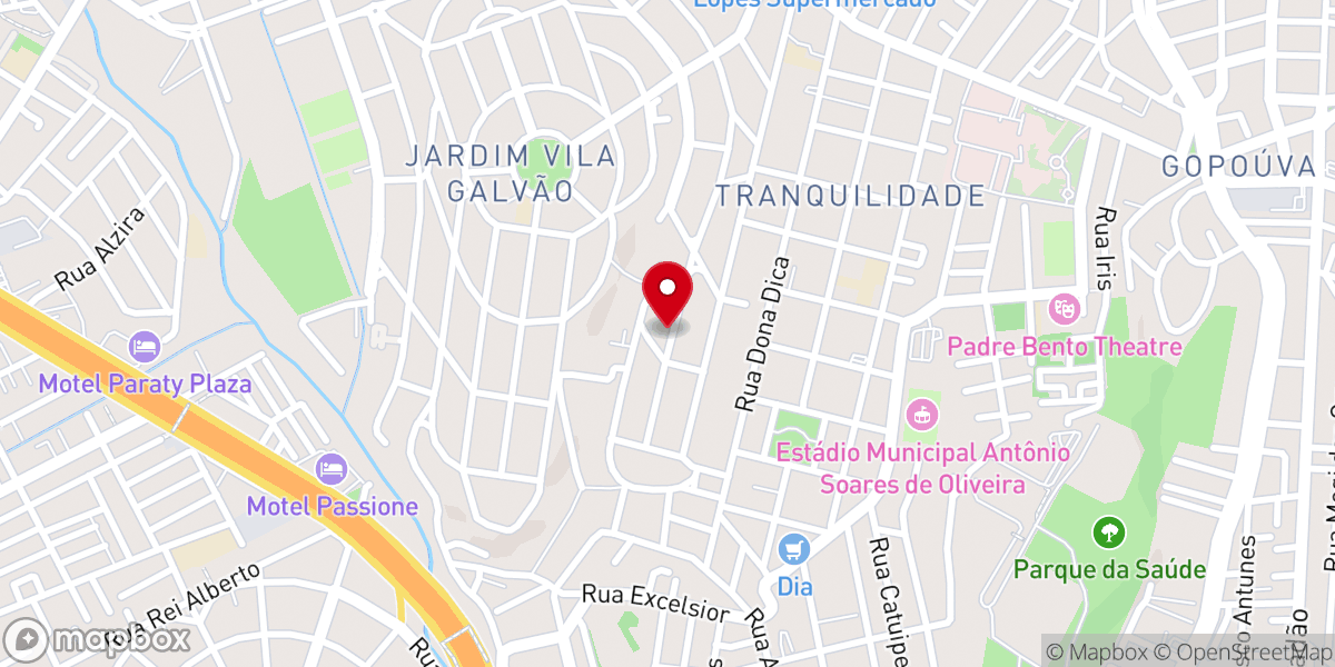 Map showing location of Igreja Pentecostal Labareda de Fogo