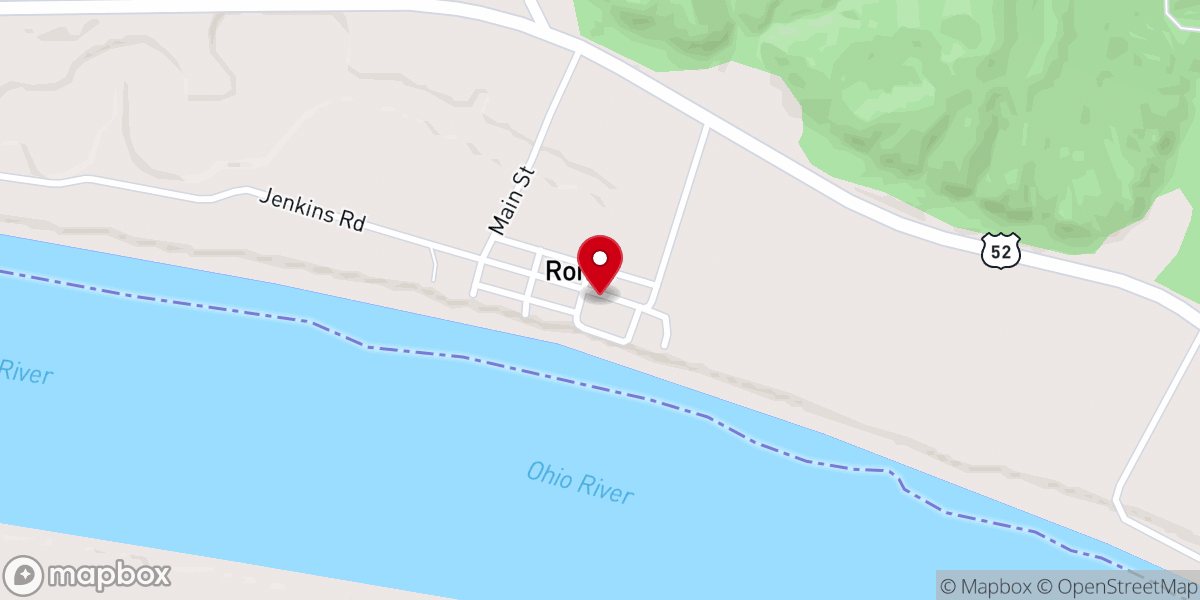 Map showing location of Rome United Methodist Church