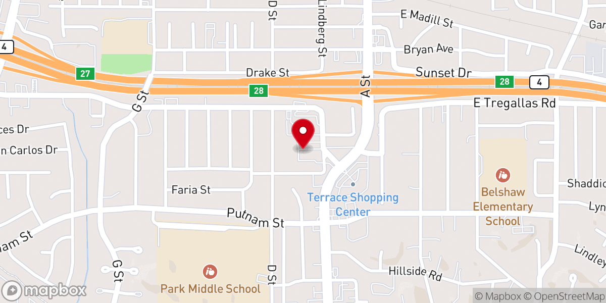 Map showing location of Rejoyce Christian Center