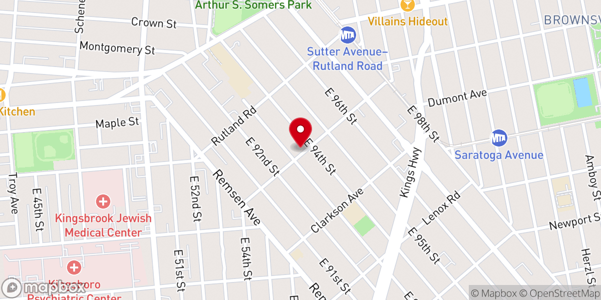 Map showing location of Church Fellowship Baptist