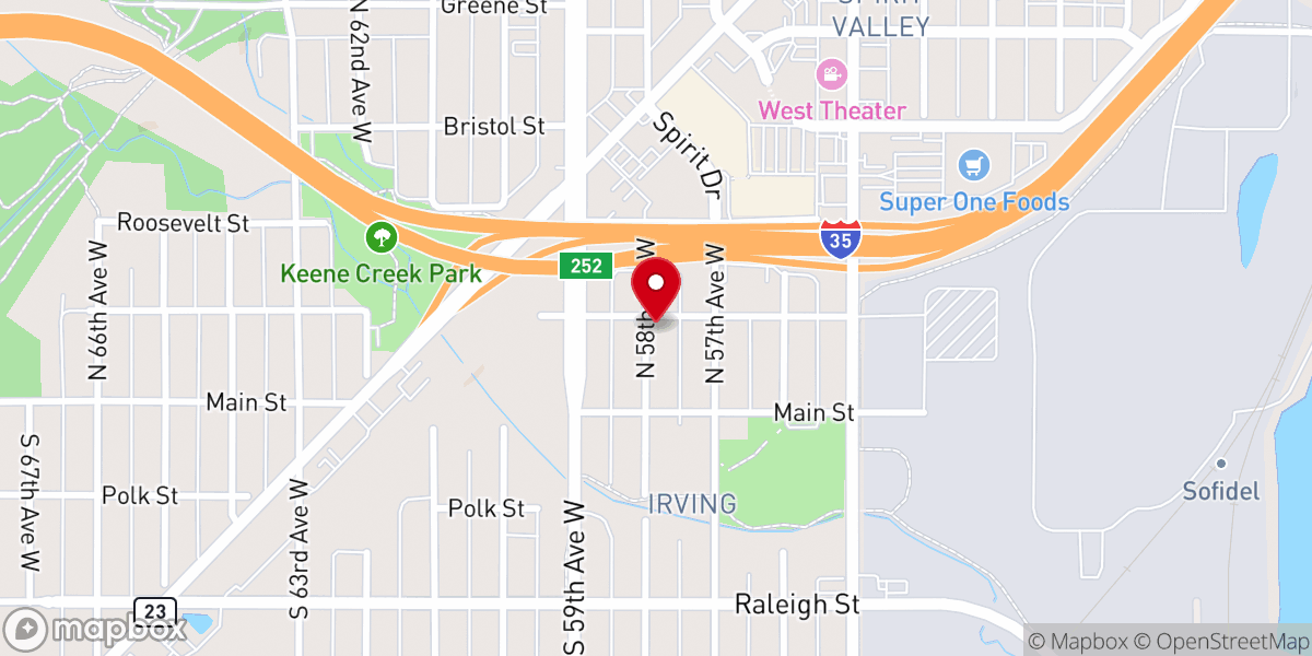 Map showing location of RavenFed Underground Gathering Hall