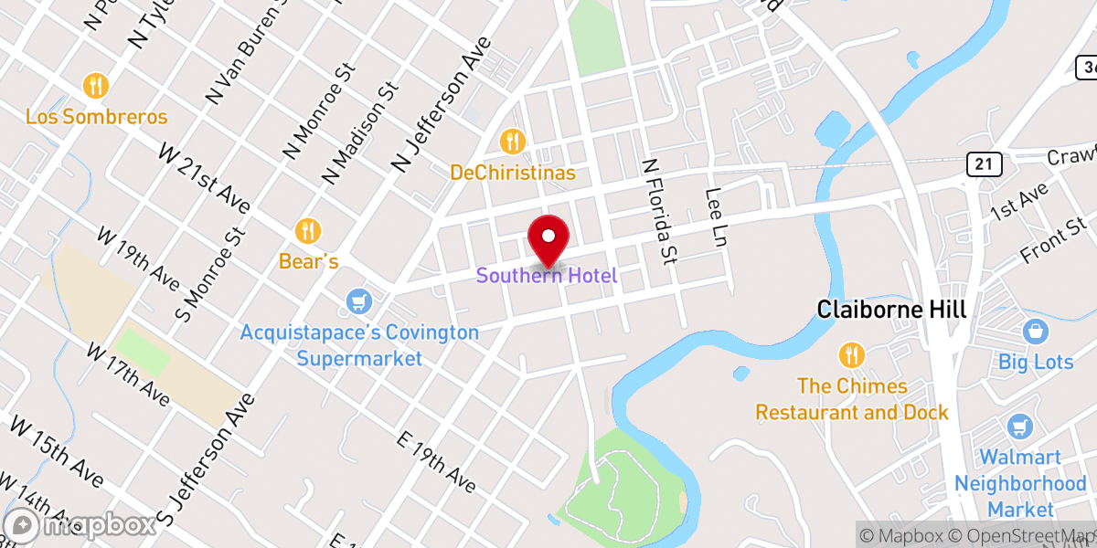 Map showing location of Christ Community Church