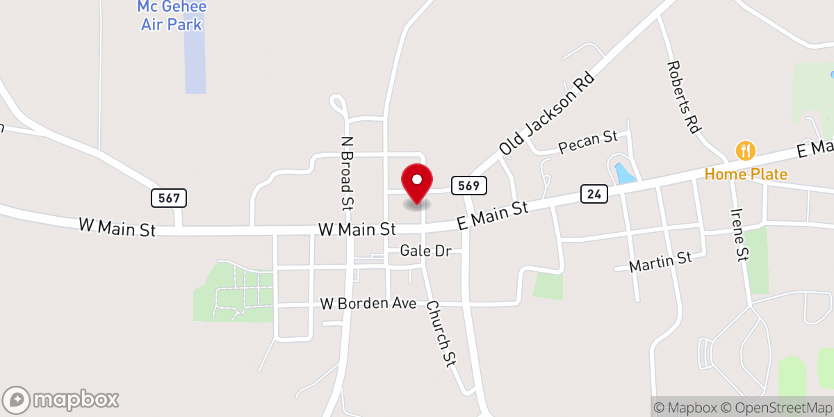Map showing location of Confederate Monument