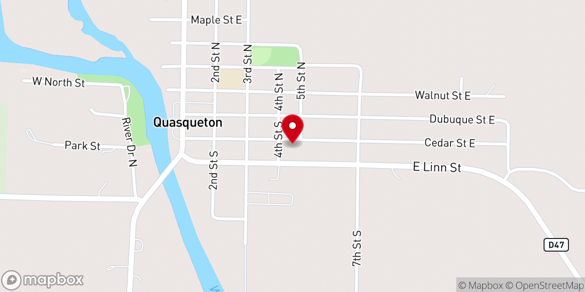 Map showing location of Spirit of Life Church