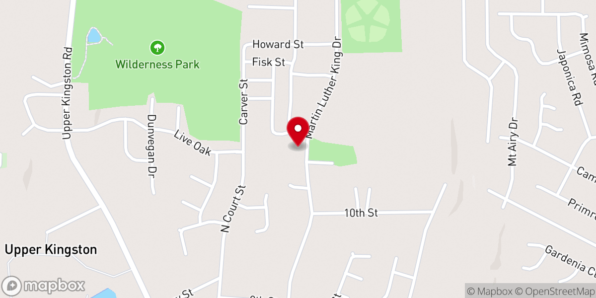 Map showing location of North Highland Memorial Comm Center