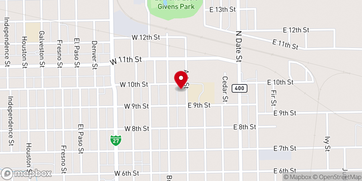 Map showing location of Plainview Roller Rink