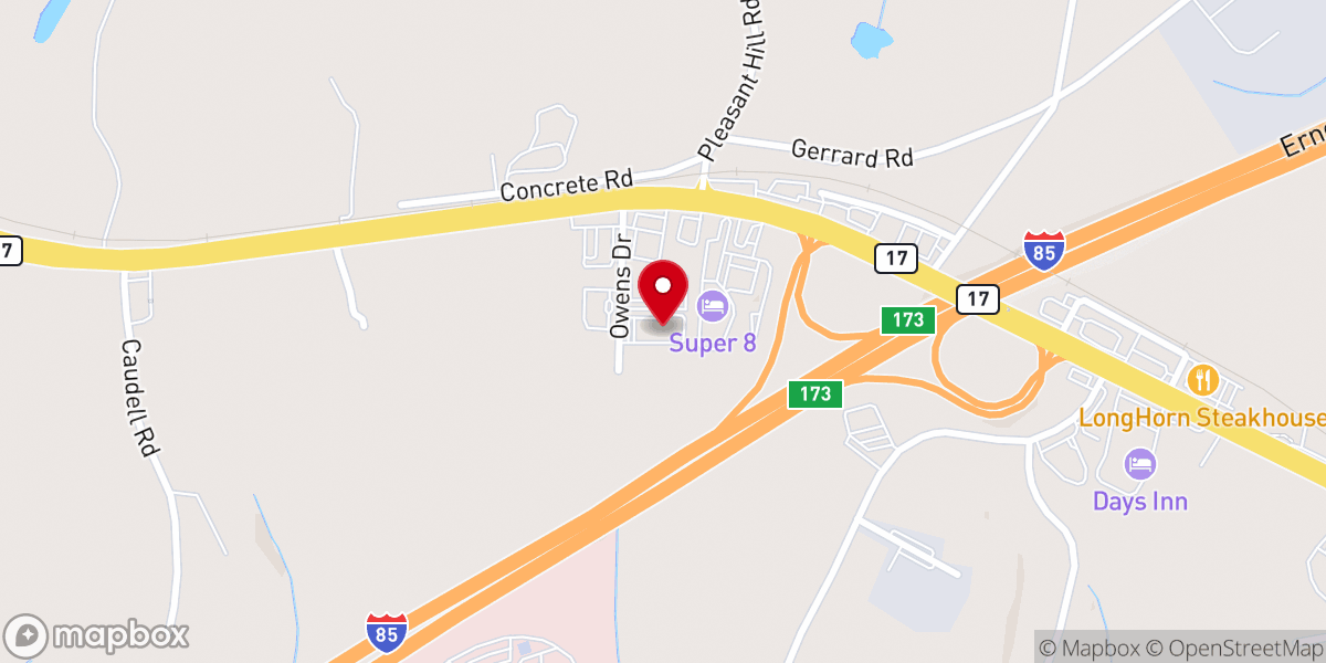 Map showing location of Encounter Church CMA-Lavonia