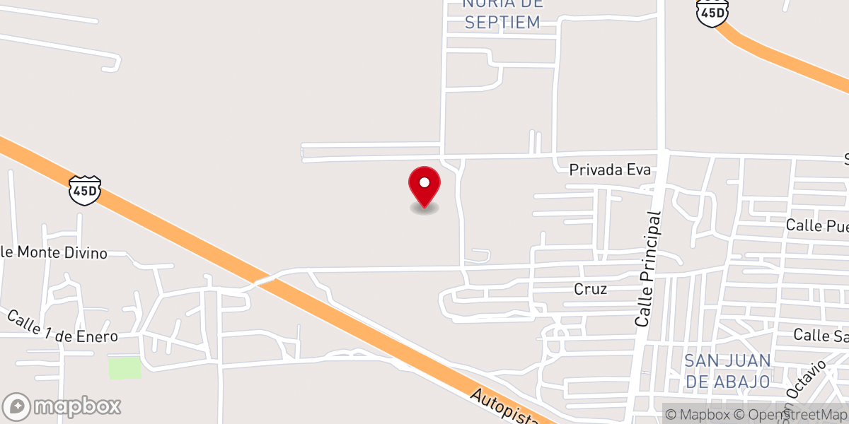 Map showing location of Iglesia Bautista Jesús es el Camino