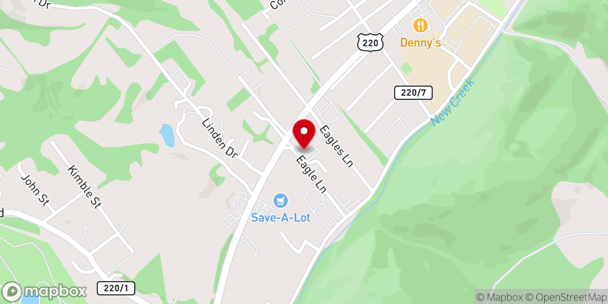 Map showing location of Bonnieview Ministries