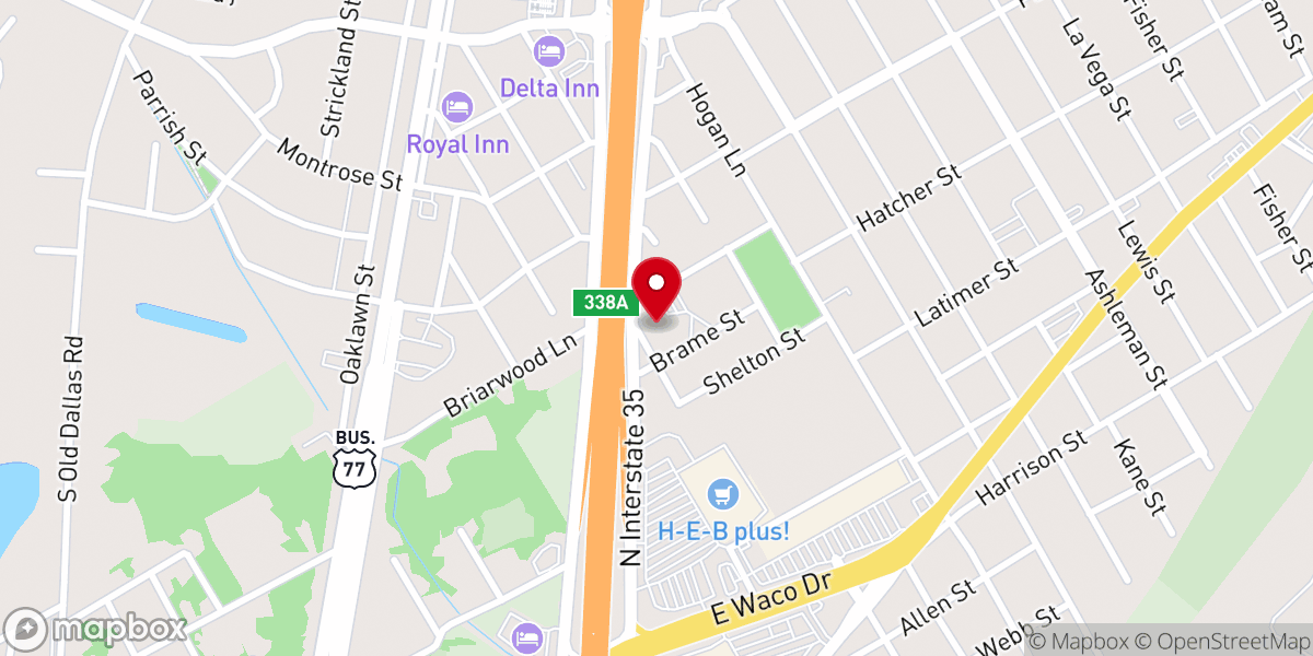 Map showing location of St Joseph's Catholic Church