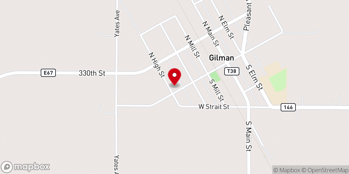 Map showing location of Treasured by God Community Center