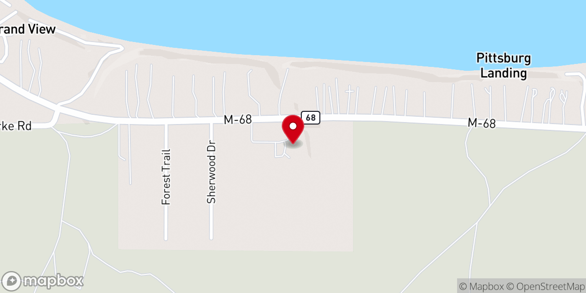 Map showing location of Transfiguration Episcopal Church