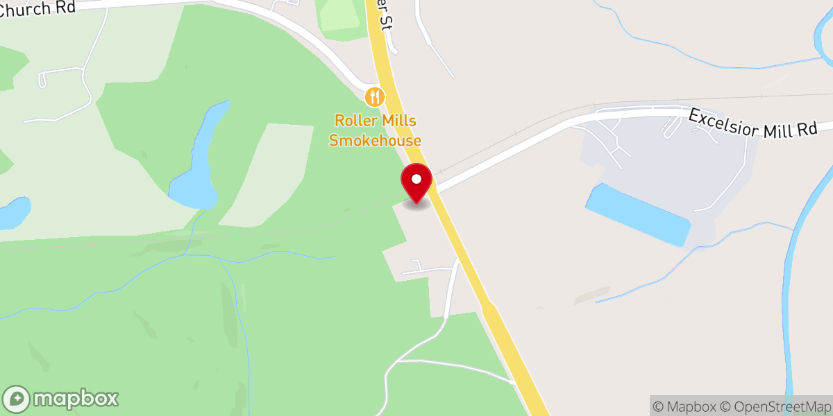 Map showing location of Clemson Community Church