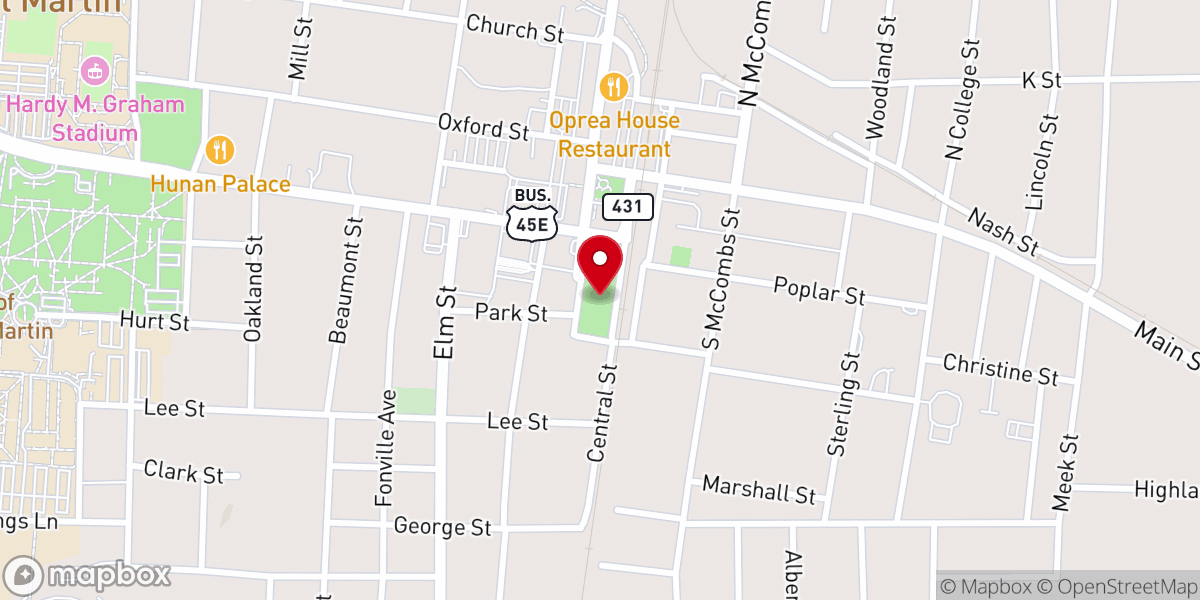 Map showing location of Virginia Weldon Park