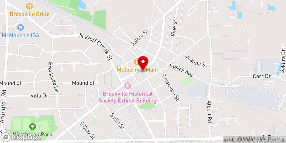 Map showing location of Bible Baptist Fellowship