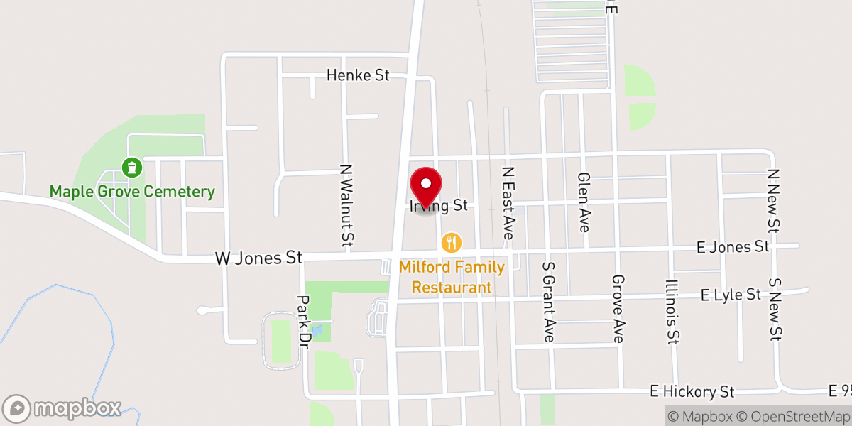 Map showing location of First Methodist Episcopal Church