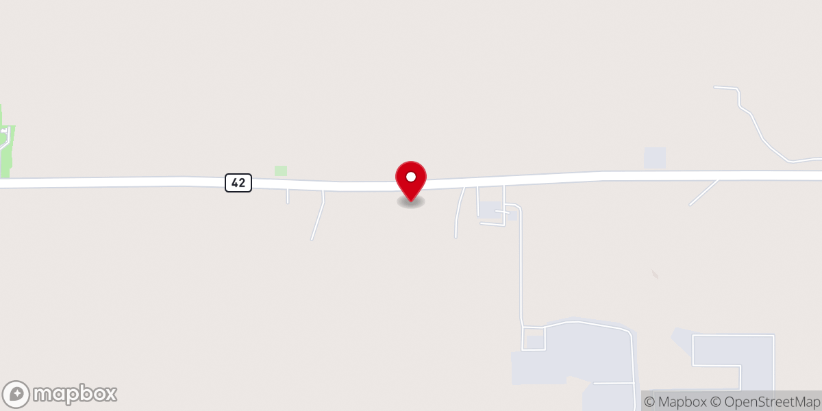 Map showing location of Day Star Baptist Church