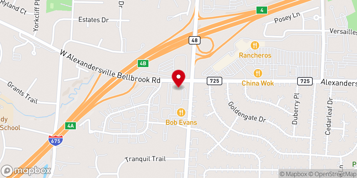 Map showing location of Southminster Presbyterian Church