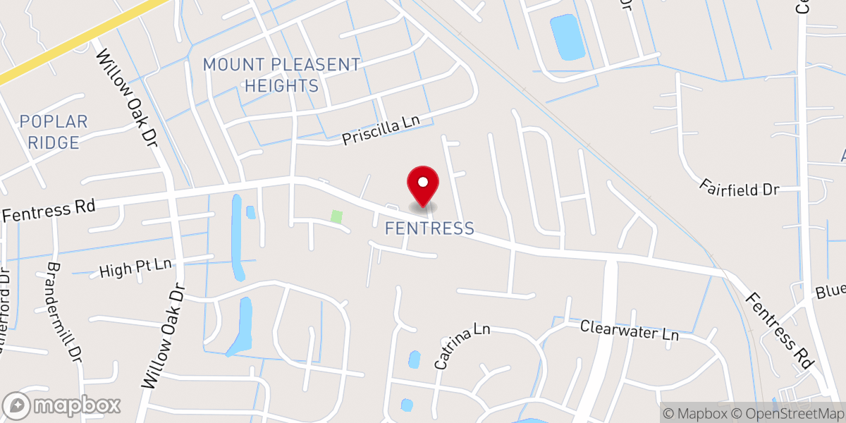 Map showing location of Centerville Chapel