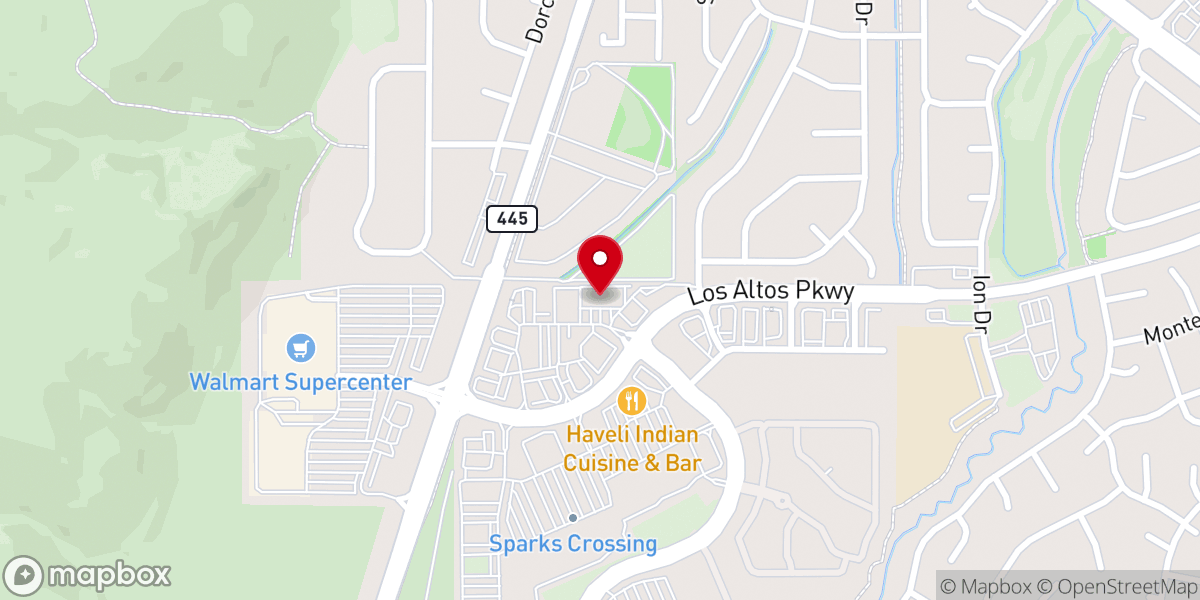 Map showing location of LifeChurch Sparks