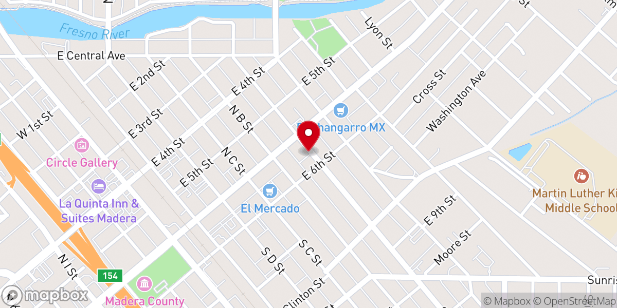 Map showing location of Praise Chapel