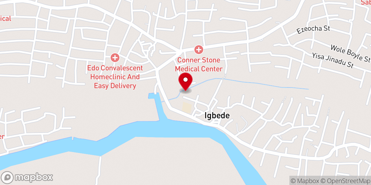 Map showing location of Christ Holy Church International