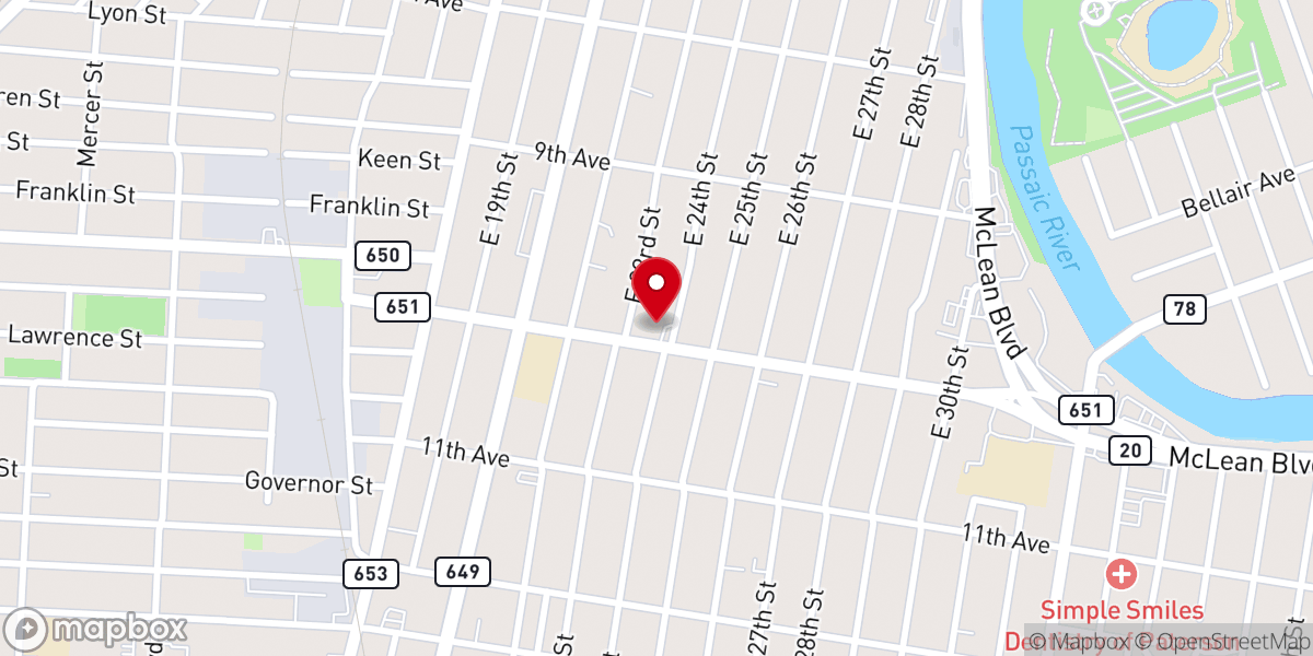 Map showing location of Highway Church of Christ Association
