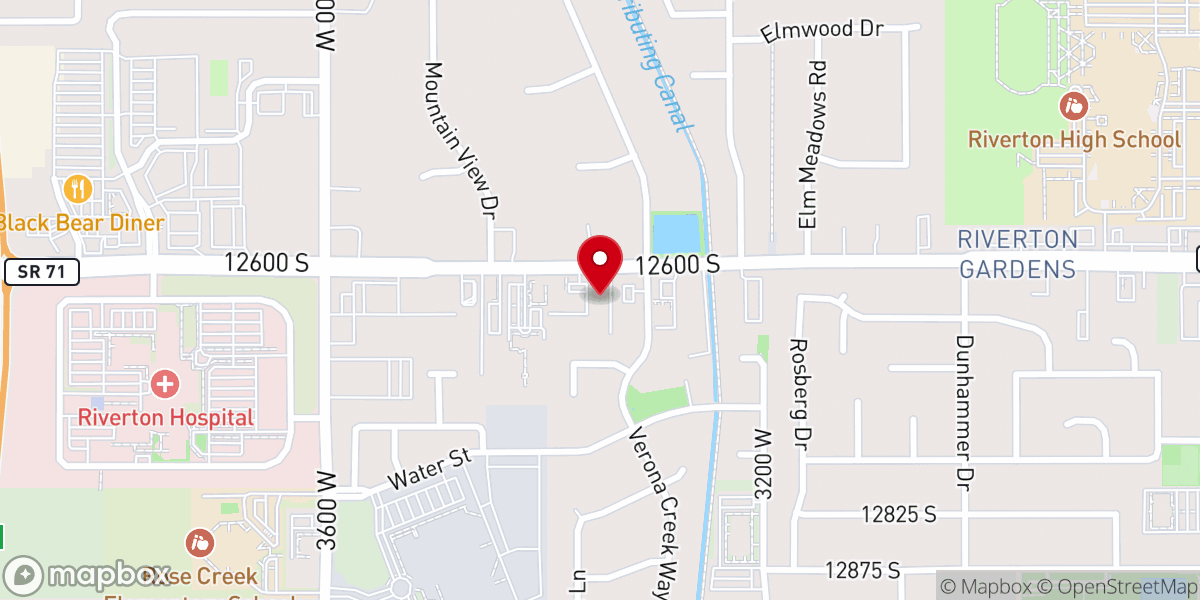 Map showing location of Harvest Valley Baptist Church