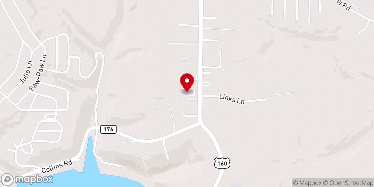 Map showing location of Shepherd of the Lakes Lutheran