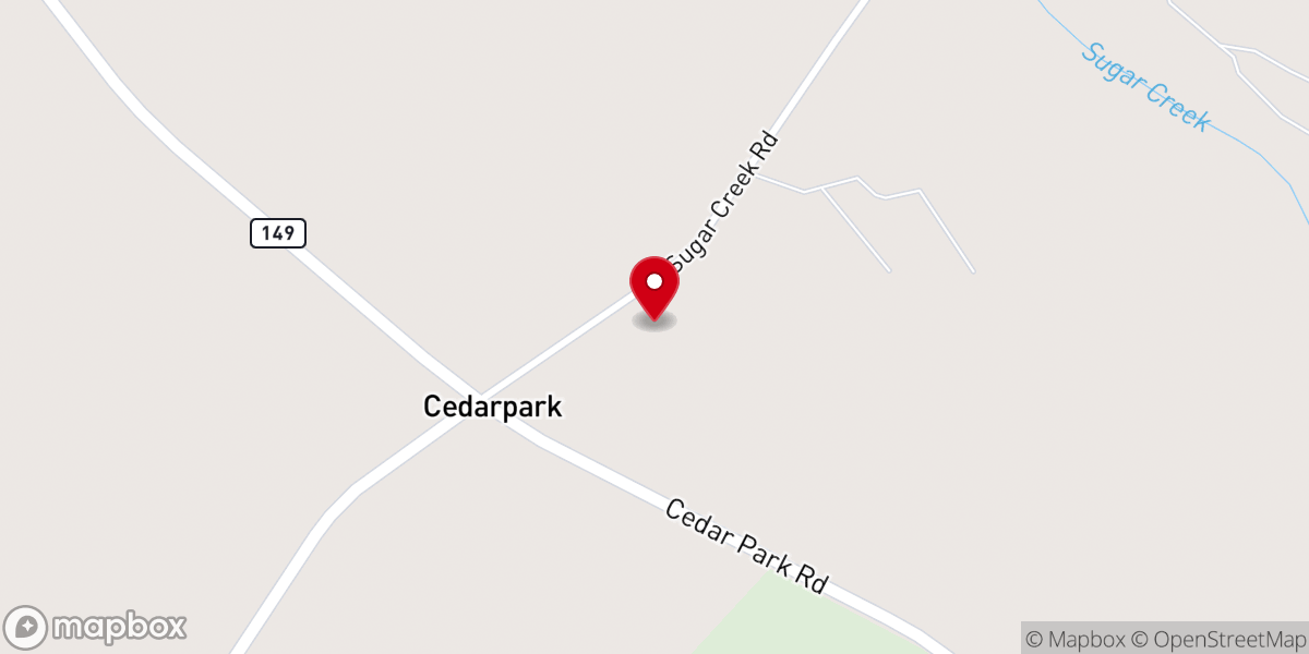 Map showing location of St.James Cedar park Full Gospel