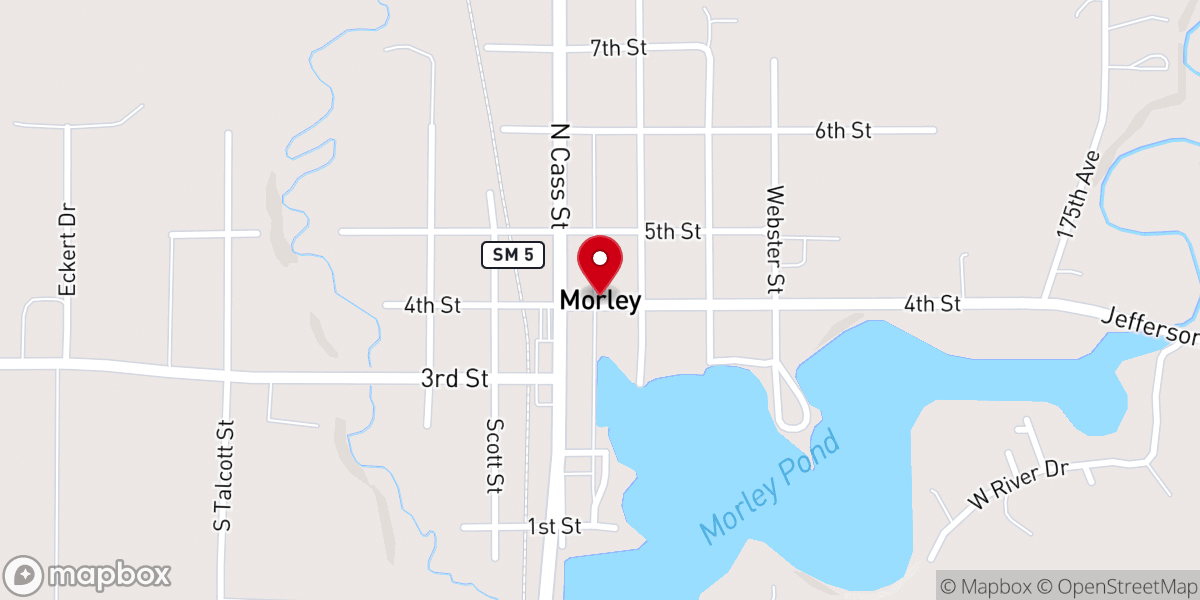Map showing location of Morley