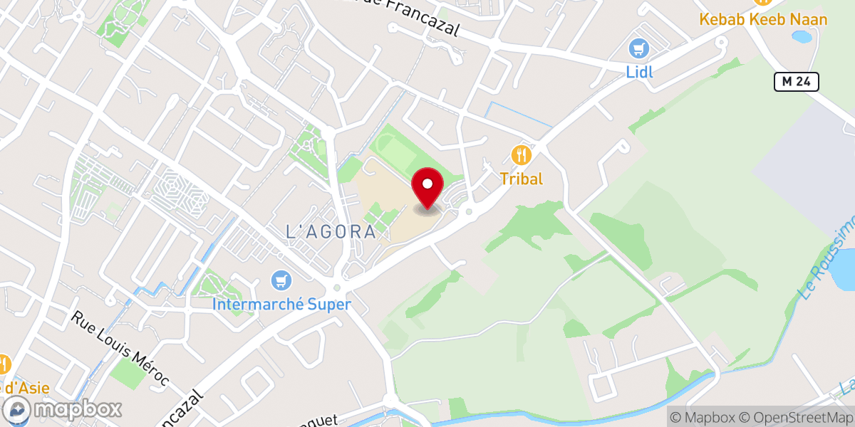 Map showing location of Mme cipolin fan club