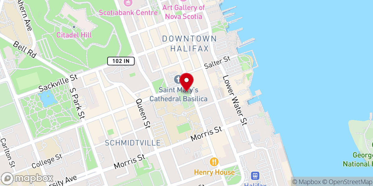 Map showing location of The Old Burying Ground