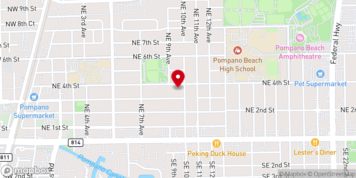 Map showing location of The Neighborhood Church