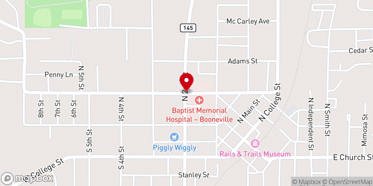 Map showing location of Clausel hill methodist church