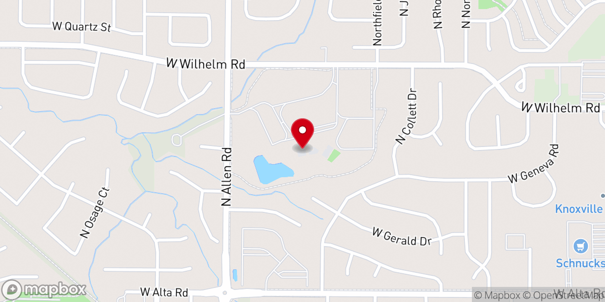 Map showing location of Northwoods Community Church