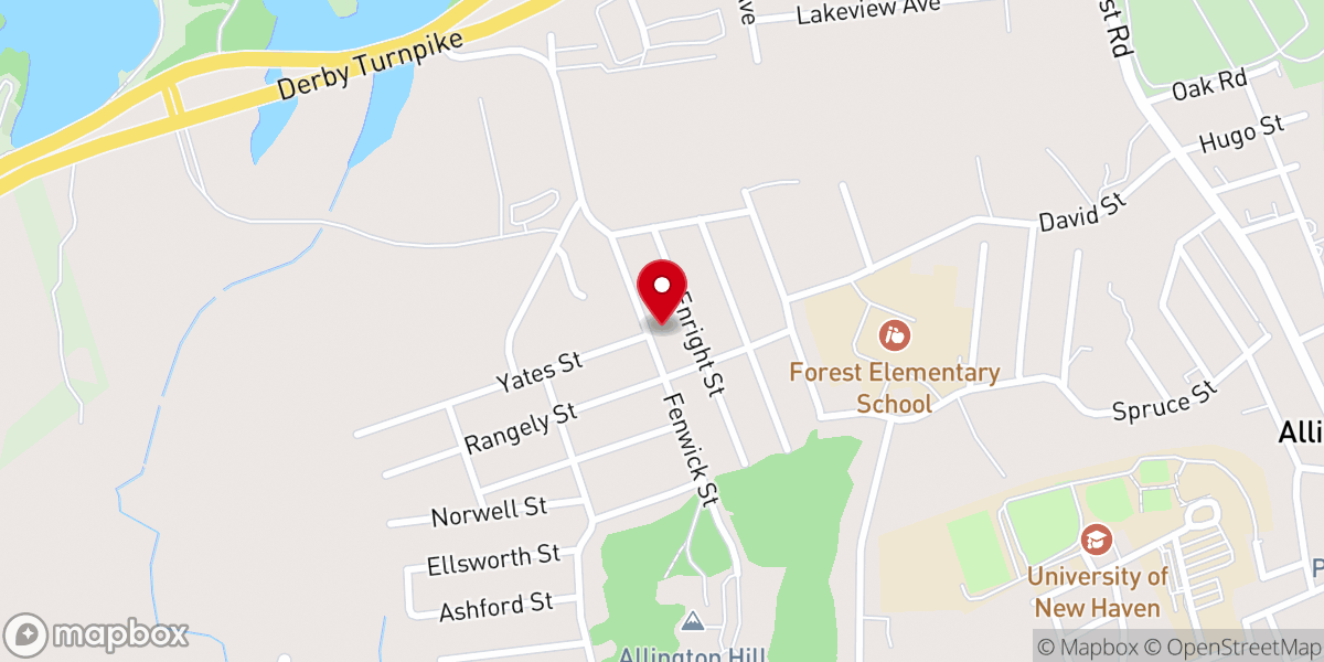 Map showing location of Christ Christian Church