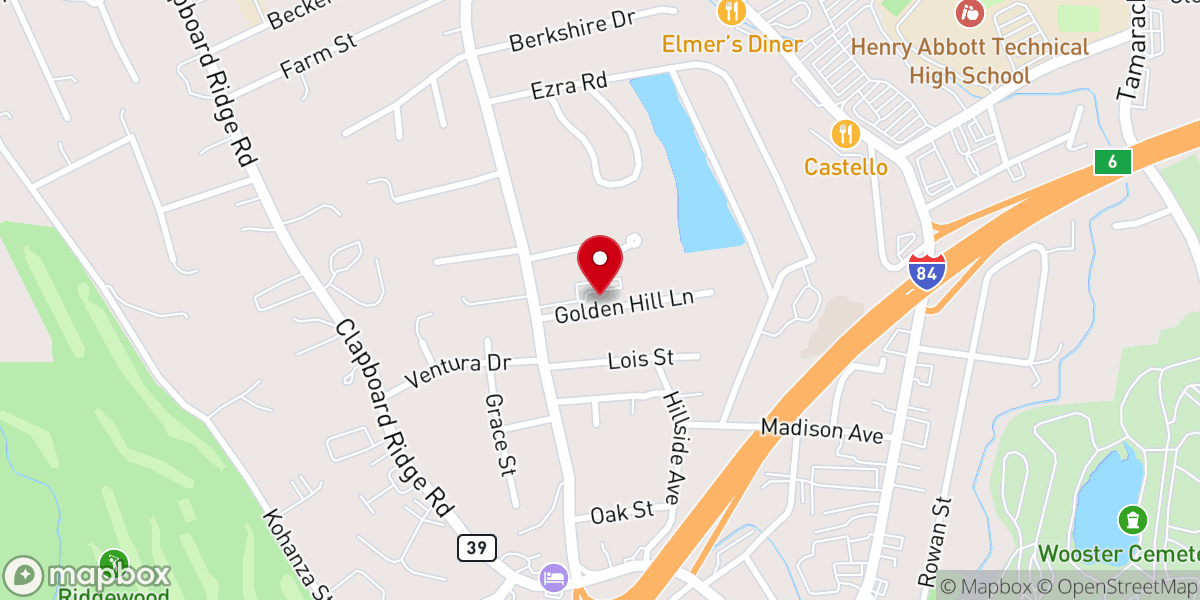 Map showing location of OUR LADY OF GUADALUPE CHURCH