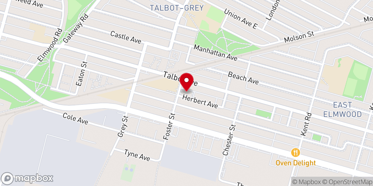 Map showing location of St. Gerard Roman Catholic Church