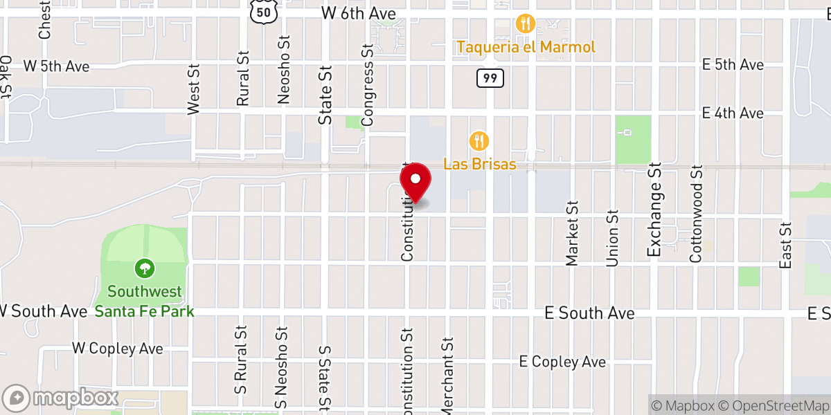 Map showing location of Hope Chapel of Emporia